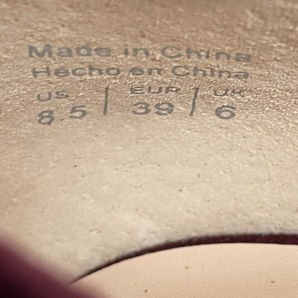 Aldo Suede Pointed Toe Pumps Heels Burgundy 8.5/ EU 39 - Picture 7 of 7